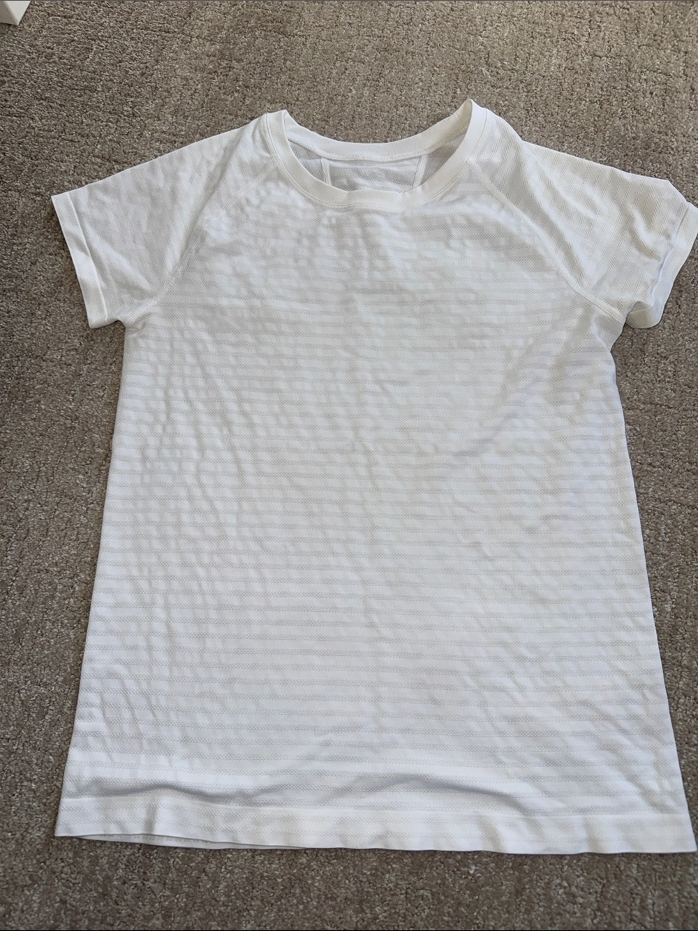 Athleta Momentum Seamless Shadow Stripe Tee